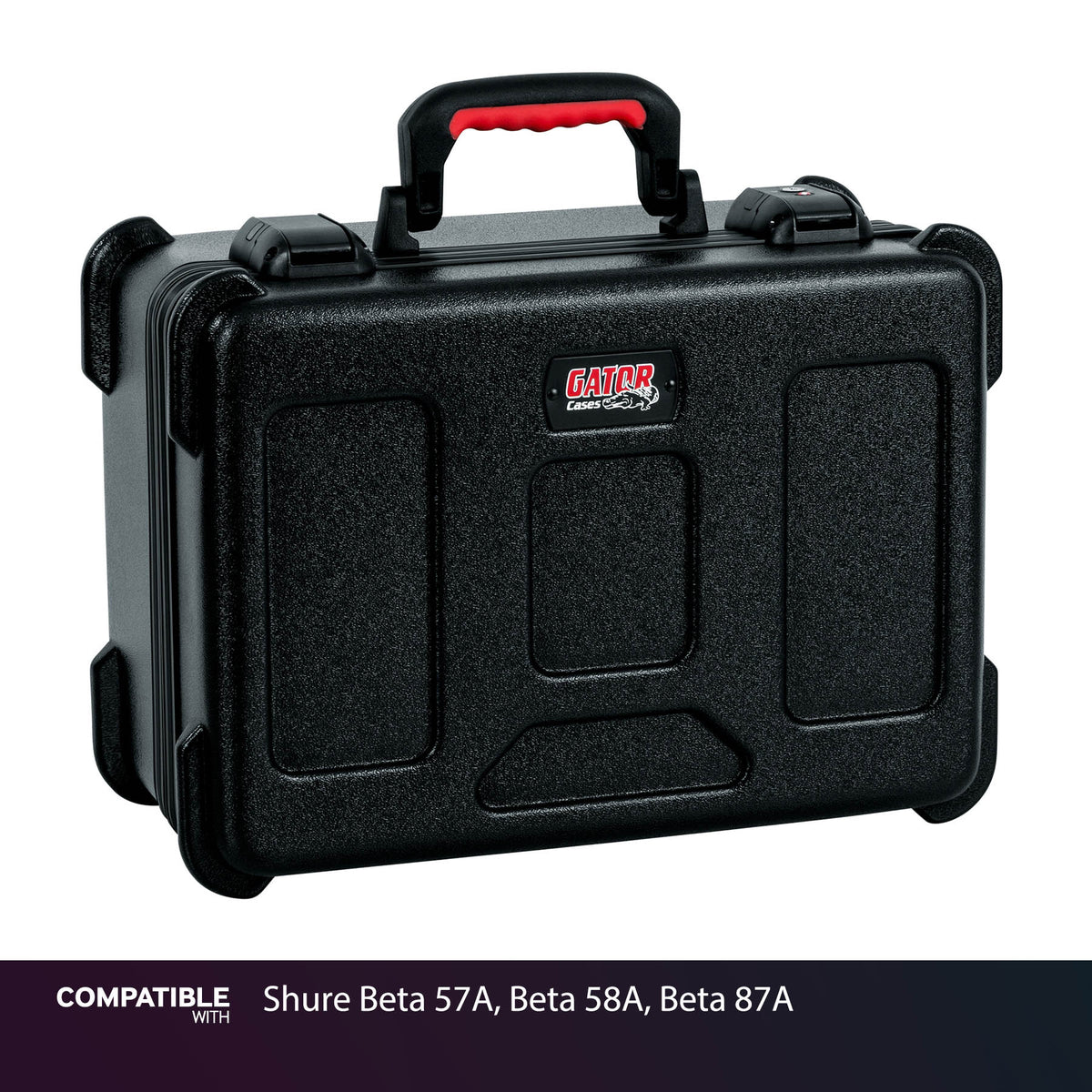 Gator 30 Mic Travel Case for Shure Beta 57A, Beta 58A, Beta 87A
