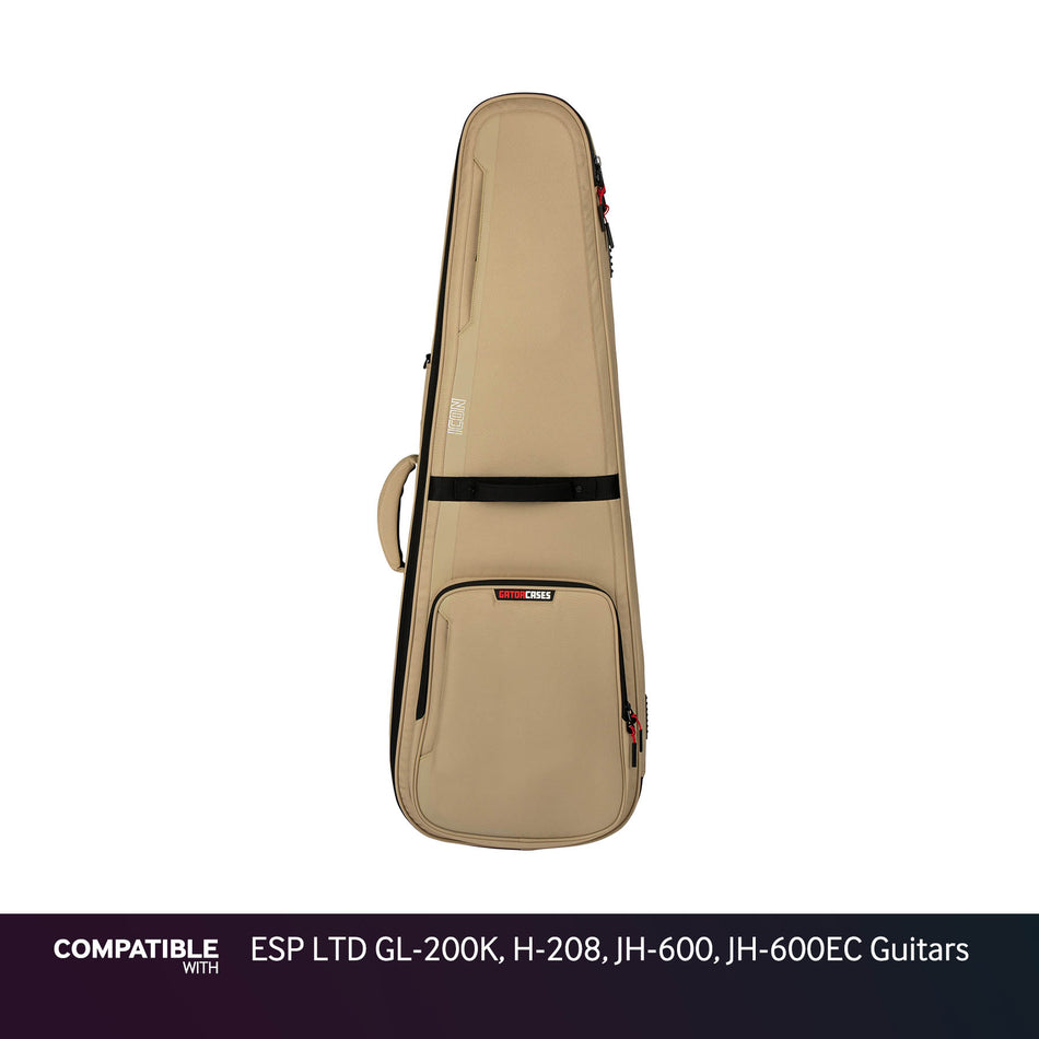 Gator Tan ICON Case for ESP LTD GL-200K, H-208, JH-600, JH-600EC Guitars