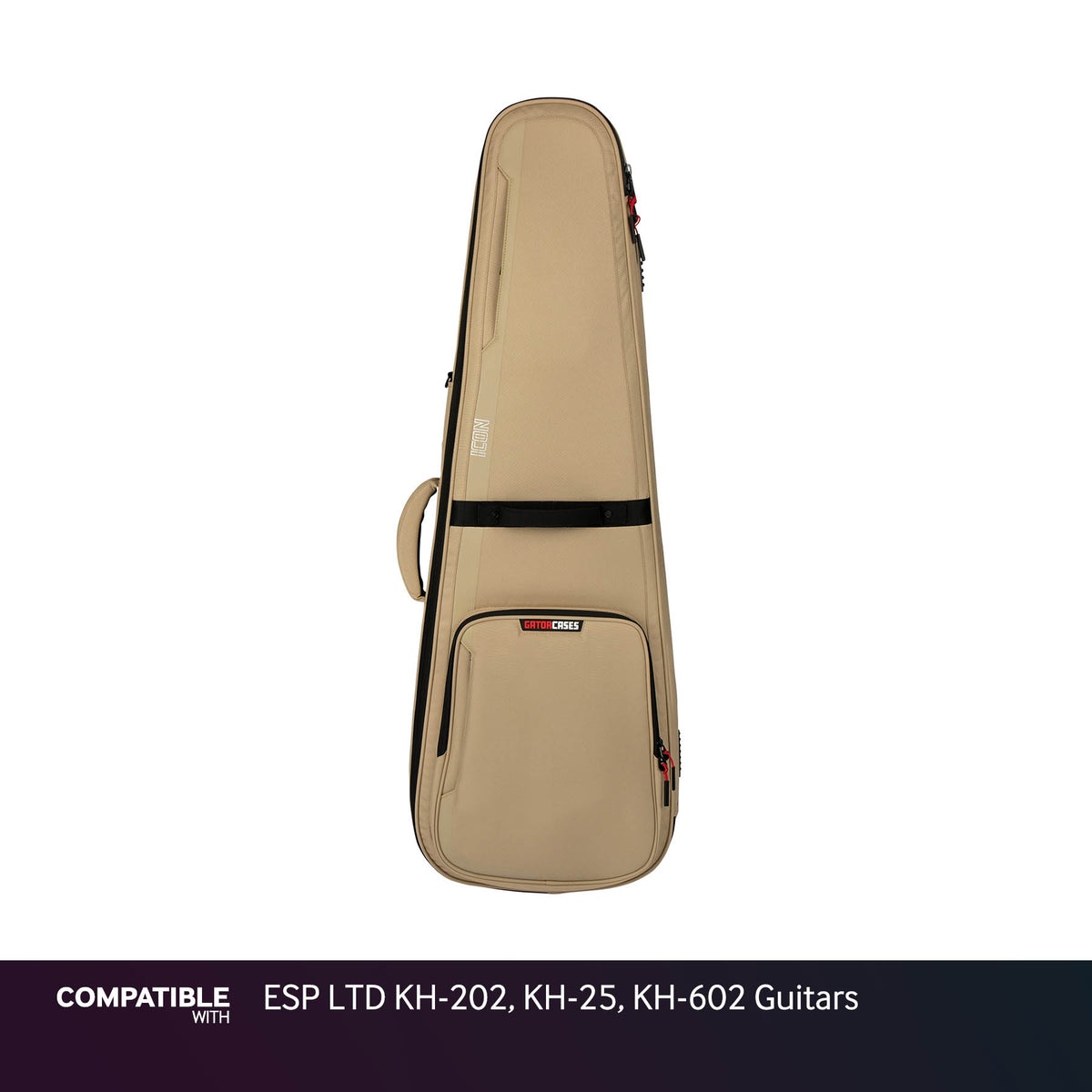 Gator Tan ICON Case for ESP LTD KH-202, KH-25, KH-602 Guitars