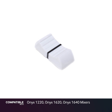 Mackie White Fader Cap with Black Line for Onyx 1220, Onyx 1620, Onyx 1640 Mixers