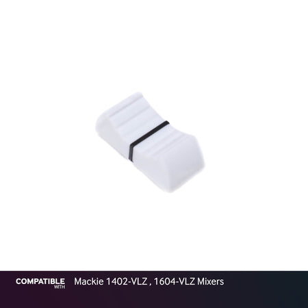 White Fader Cap with Line for Mackie 1402-VLZ , 1604-VLZ Mixers