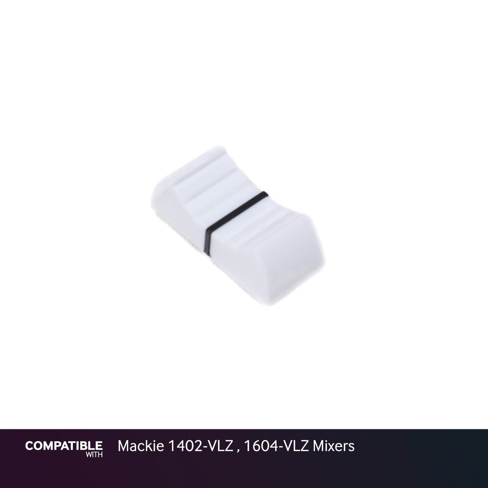 White Fader Cap with Line for Mackie 1402-VLZ , 1604-VLZ Mixers