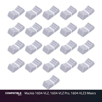 Set of 21 Light Gray Fader Caps for Mackie 1604-VLZ, 1604-VLZ Pro, 1604-VLZ3 Mixers