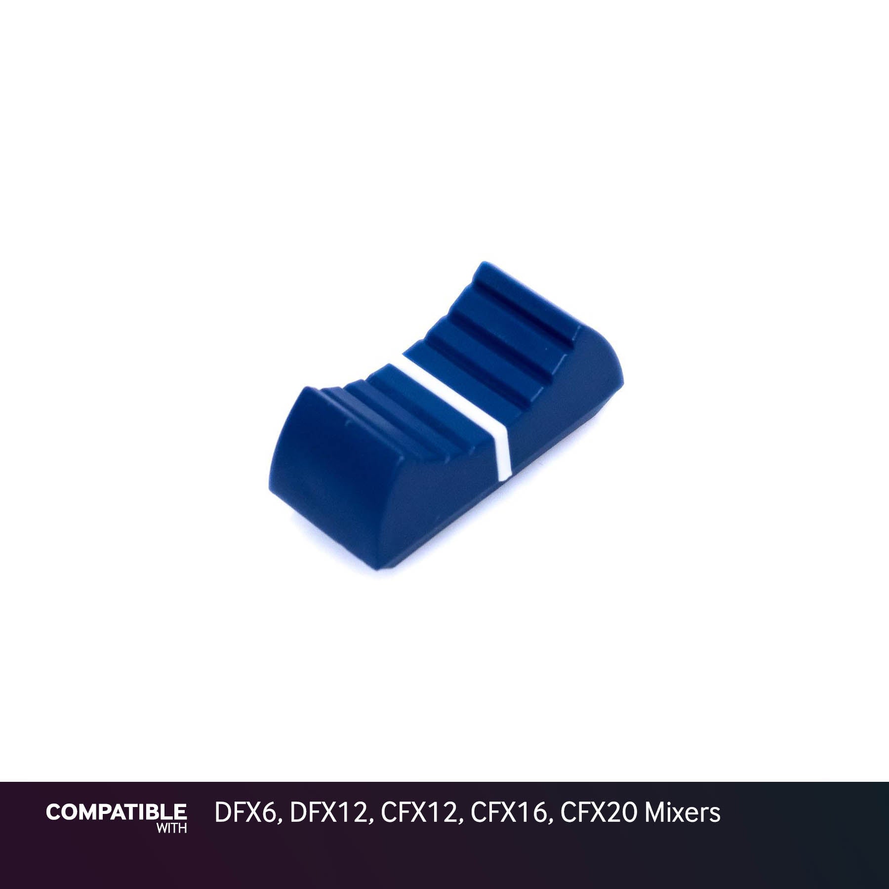 Mackie Blue Fader Cap with White Line for DFX6, DFX12, CFX12, CFX16, CFX20 Mixers