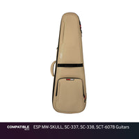 Gator Tan ICON Case for ESP MW-SKULL, SC-337, SC-338, SCT-607B Guitars
