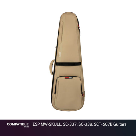 Gator Tan ICON Case for ESP MW-SKULL, SC-337, SC-338, SCT-607B Guitars