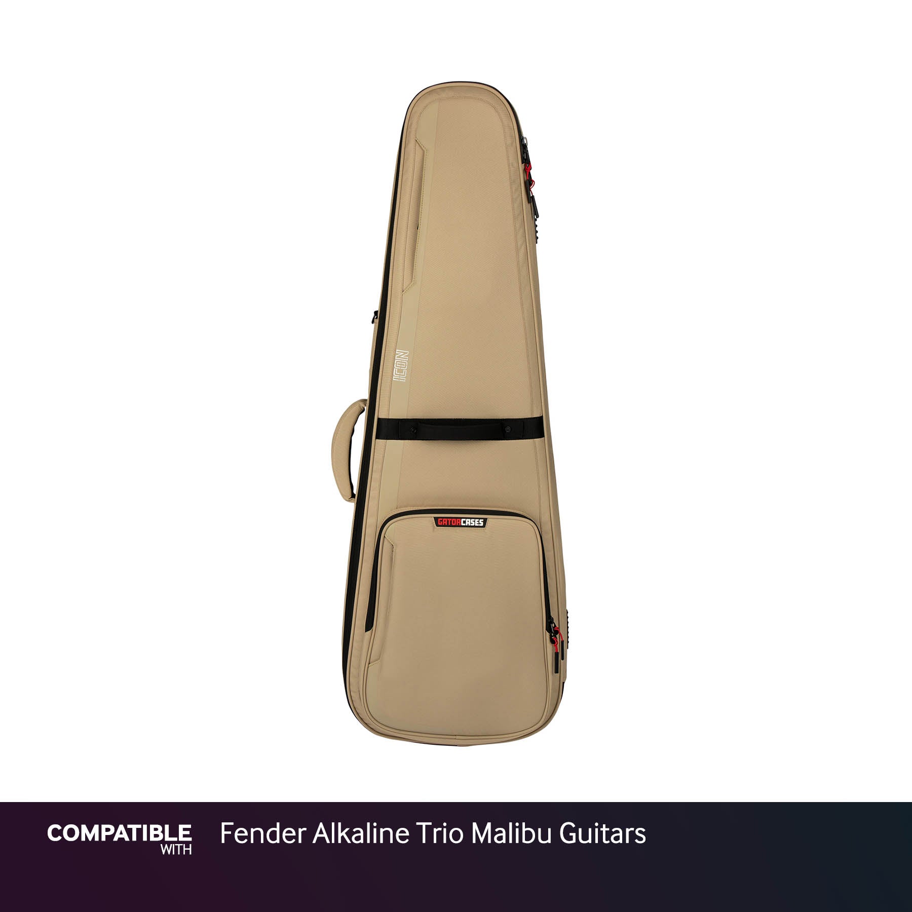 Gator Tan ICON Case for Fender Alkaline Trio Malibu Guitars