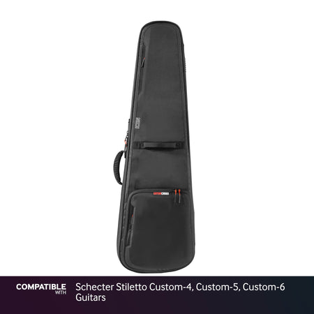Gator Black ICON Case for Schecter Stiletto Custom-4, Custom-5, Custom-6 Guitars