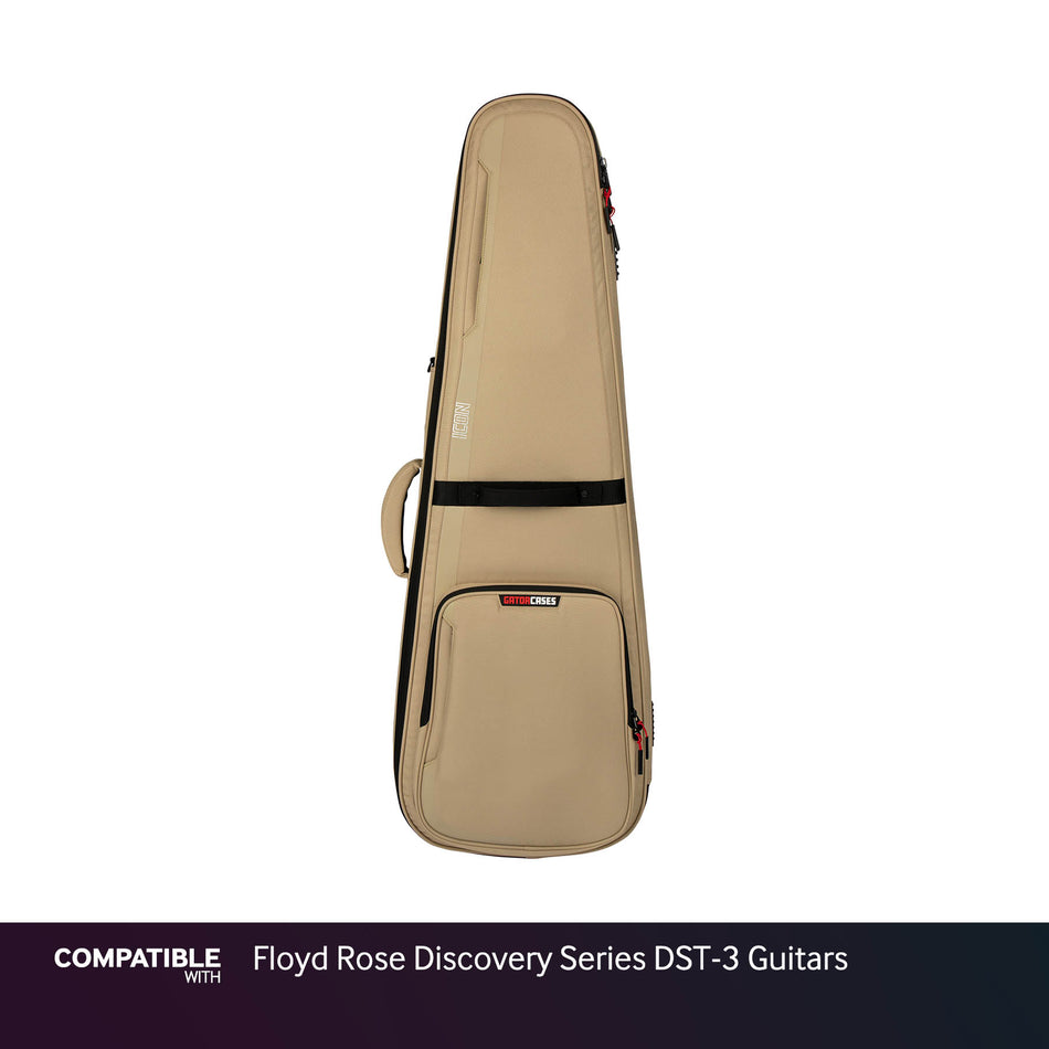 Gator Tan ICON Case for Floyd Rose Discovery Series DST-3 Guitars