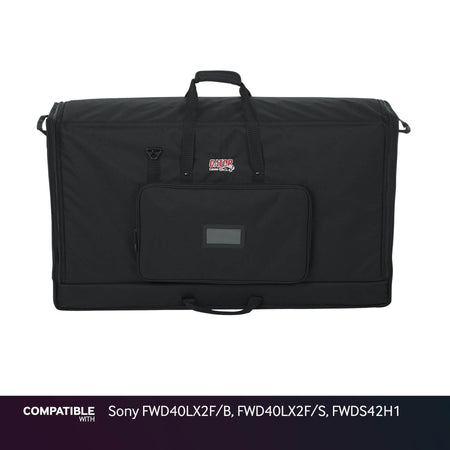 Gator LCD Screen Gig Bag for Sony FWD40LX2F/B, FWD40LX2F/S, FWDS42H1