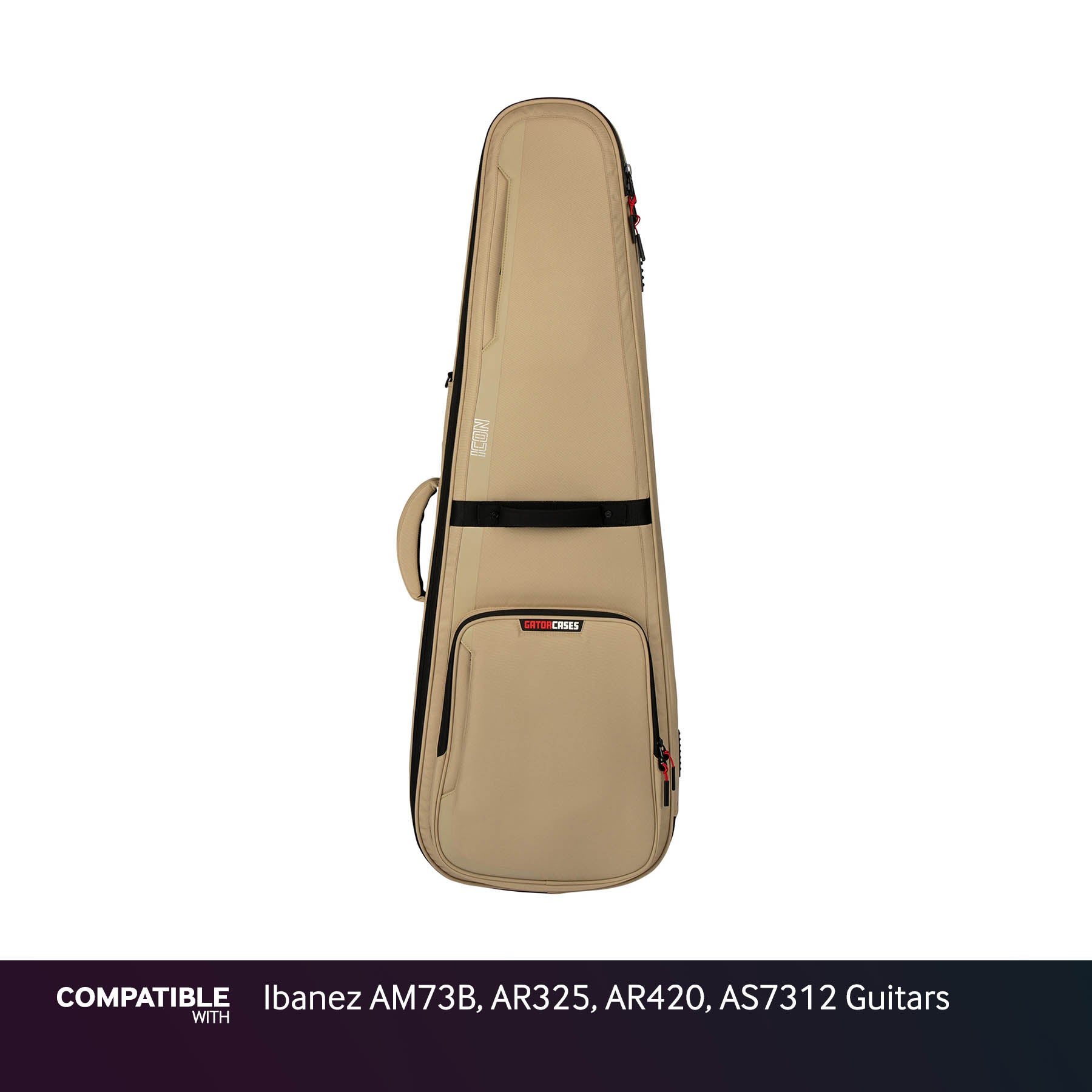 Gator Tan ICON Case for Ibanez AM73B, AR325, AR420, AS7312 Guitars