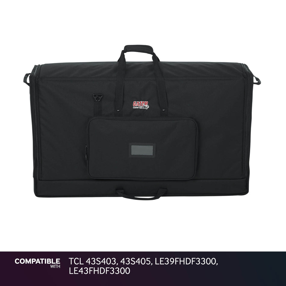 Gator LCD Screen Gig Bag for TCL 43S403, 43S405, LE39FHDF3300, LE43FHDF3300