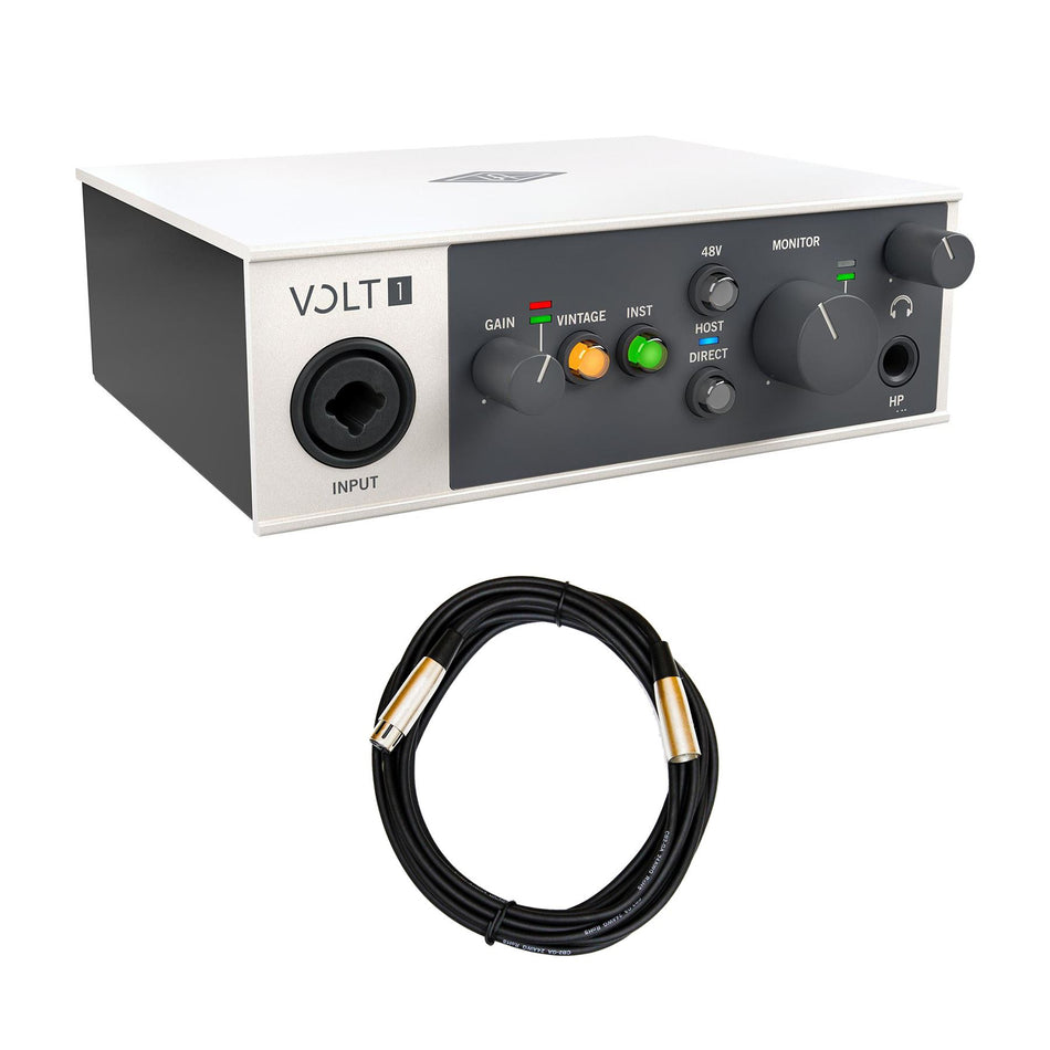 Universal Audio Volt 1 USB-C Audio Interface Bundle with 20-foot XLR Cable