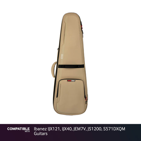 Gator Tan ICON Case for Ibanez IJX121, IJX40, JEM7V, JS1200, S571DXQM Guitars