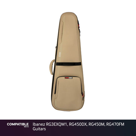 Gator Tan ICON Case for Ibanez RG3EXQM1, RG450DX, RG450M, RG470FM Guitars