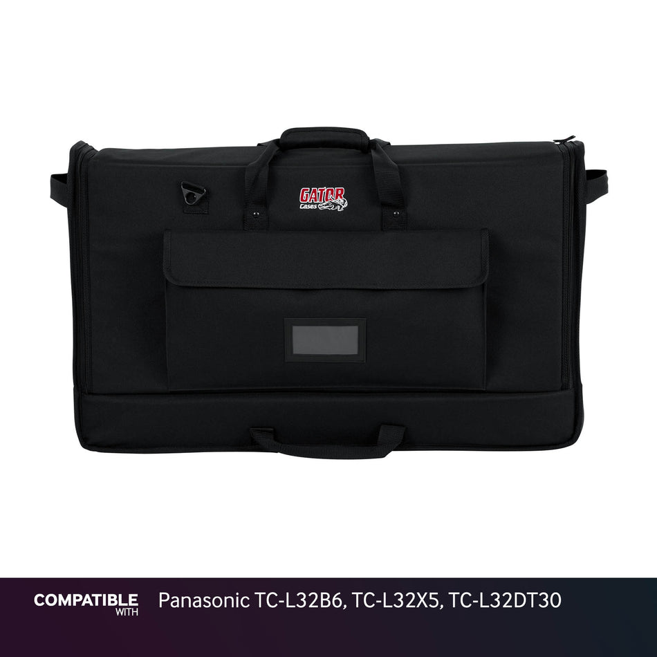 Gator LCD Screen Gig Bag for Panasonic TC-L32B6, TC-L32X5, TC-L32DT30