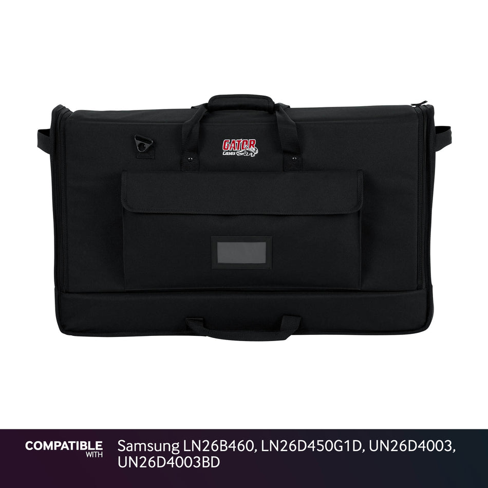 Gator LCD Screen Gig Bag for Samsung LN26B460, LN26D450G1D, UN26D4003, UN26D4003BD
