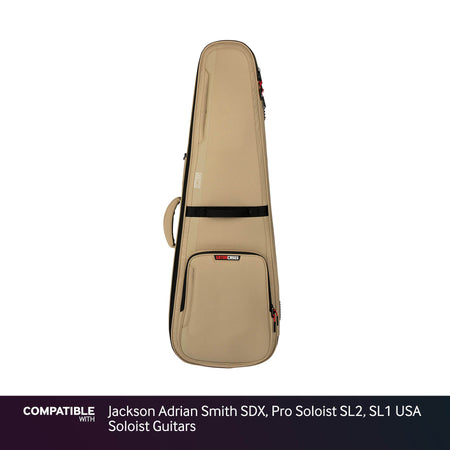 Gator Tan ICON Case for Jackson Adrian Smith SDX, Pro Soloist SL2, SL1 USA Soloist Guitars
