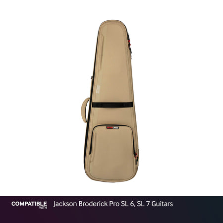 Gator Tan ICON Case for Jackson Broderick Pro SL 6, SL 7 Guitars