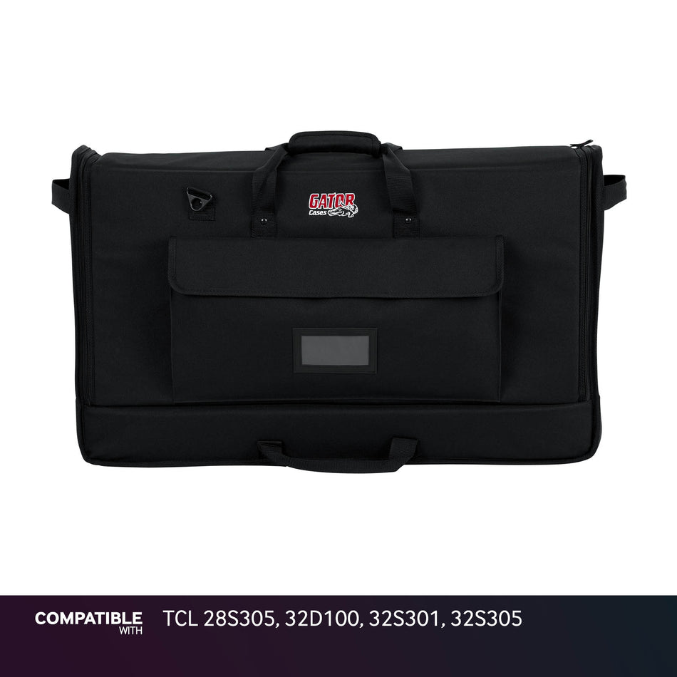 Gator LCD Screen Gig Bag for TCL 28S305, 32D100, 32S301, 32S305