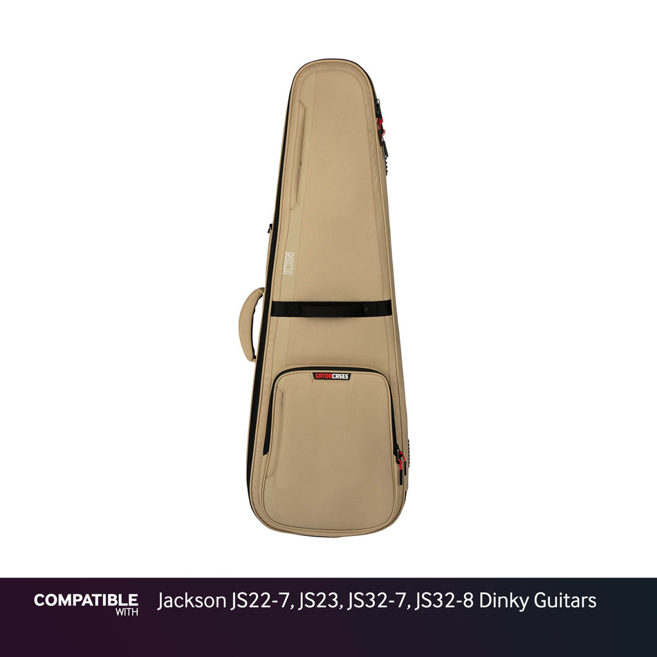 Gator Tan ICON Case for Jackson JS22-7, JS23, JS32-7, JS32-8 Dinky Guitars