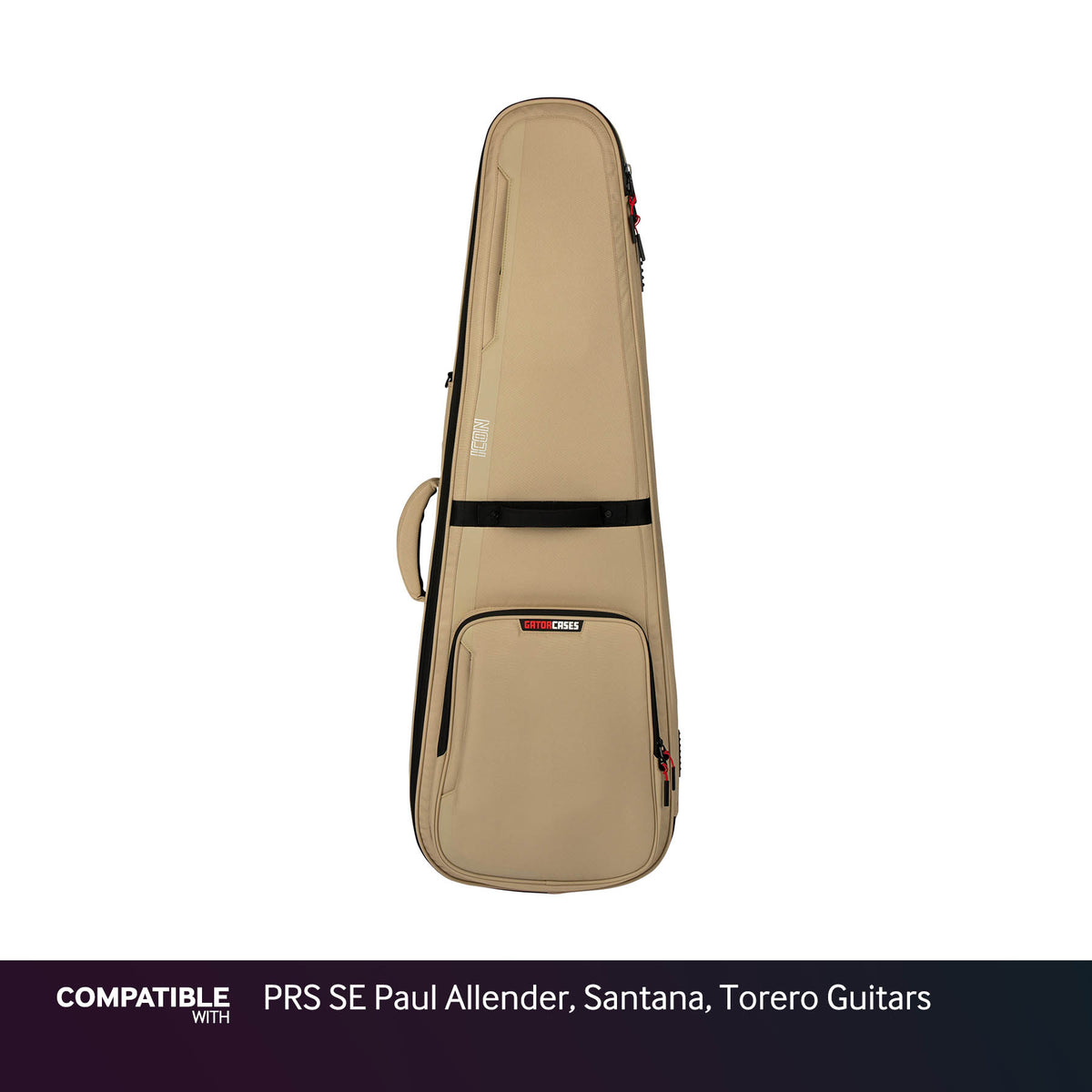 Gator Tan ICON Case for PRS SE Paul Allender, Santana, Torero Guitars