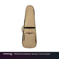 Gator Tan ICON Case for PRS SE Paul Allender, Santana, Torero Guitars