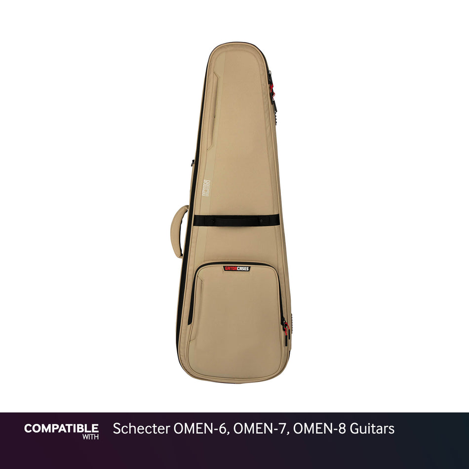 Gator Tan ICON Case for Schecter OMEN-6, OMEN-7, OMEN-8 Guitars