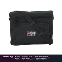 Gator Wireless Gig Bag for Audio-Technica ATW3131A, ATW3141A, ATW-3192A, ATW-3211/831 Systems
