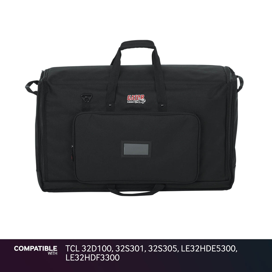 Gator LCD Screen Gig Bag for TCL 32D100, 32S301, 32S305, LE32HDE5300, LE32HDF3300