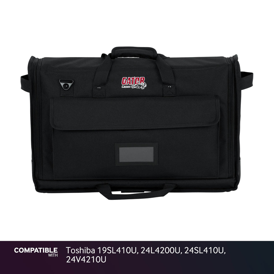 Gator LCD Screen Gig Bag for Toshiba 19SL410U, 24L4200U, 24SL410U, 24V4210U