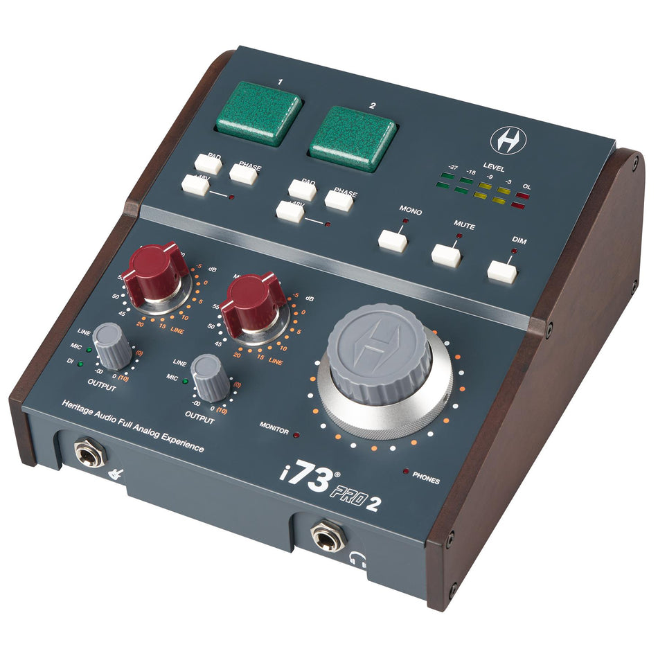 Heritage Audio i73 PRO Two 2x4 USB-C Interface with 2 Class A 73 Style Preamps