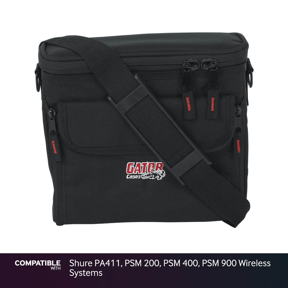 Gator Bag for Shure PA411, PSM 200, PSM 400, PSM 900 Wireless Systems
