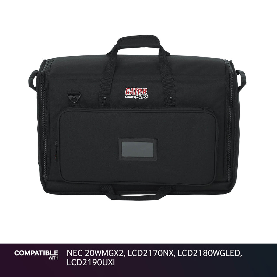 Gator LCD Screen Gig Bag for NEC 20WMGX2, LCD2170NX, LCD2180WGLED, LCD2190UXI