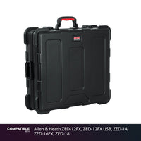 Gator 19x21x6 Travel Case for Allen & Heath ZED-12FX, ZED-12FX USB, ZED-14, ZED-16FX, ZED-18