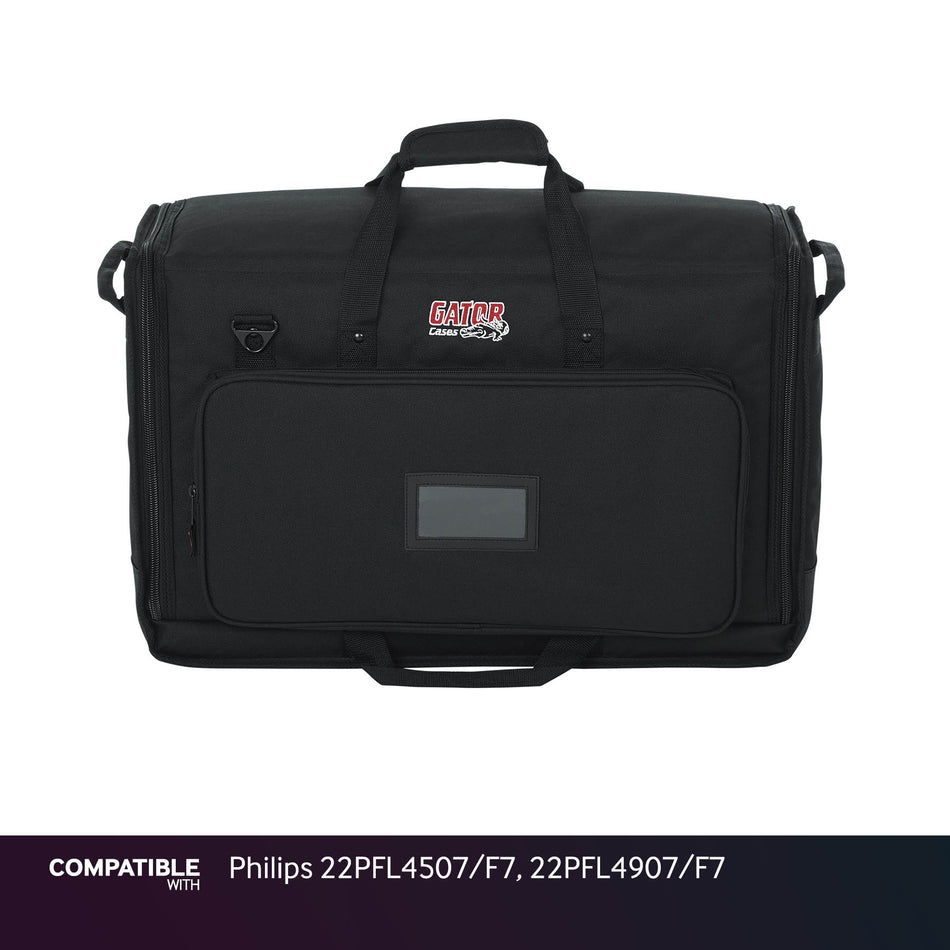 Gator LCD Screen Gig Bag for Philips 22PFL4507/F7, 22PFL4907/F7