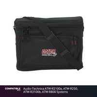 Gator Wireless Gig Bag for Audio-Technica ATW-R2100a, ATW-R250, ATW-R3100b, ATW-R800 Systems