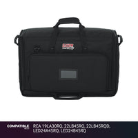Gator LCD Screen Gig Bag for RCA 19LA30RQ, 22LB45RQ, 22LB45RQD, LED24A45RQ, LED24B45RQ