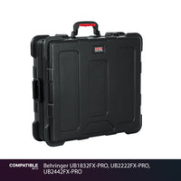Gator 19x21x6 Travel Case for Behringer UB1832FX-PRO, UB2222FX-PRO, UB2442FX-PRO