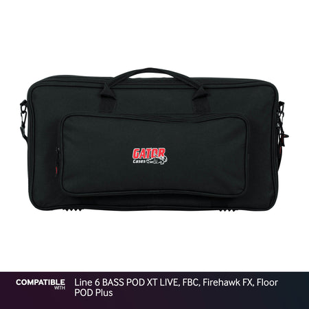 Gator Gig Bag for Line 6 BASS POD XT LIVE, FBC, Firehawk FX, Floor POD Plus
