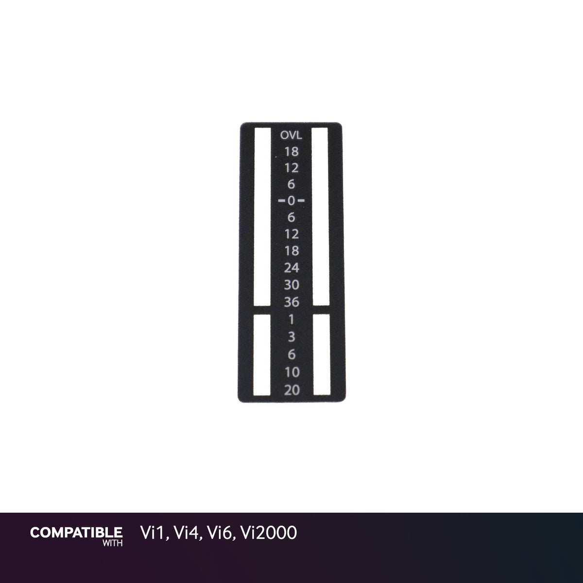 Soundcraft dB Meter Overlay for Vi1, Vi4, Vi6, Vi2000