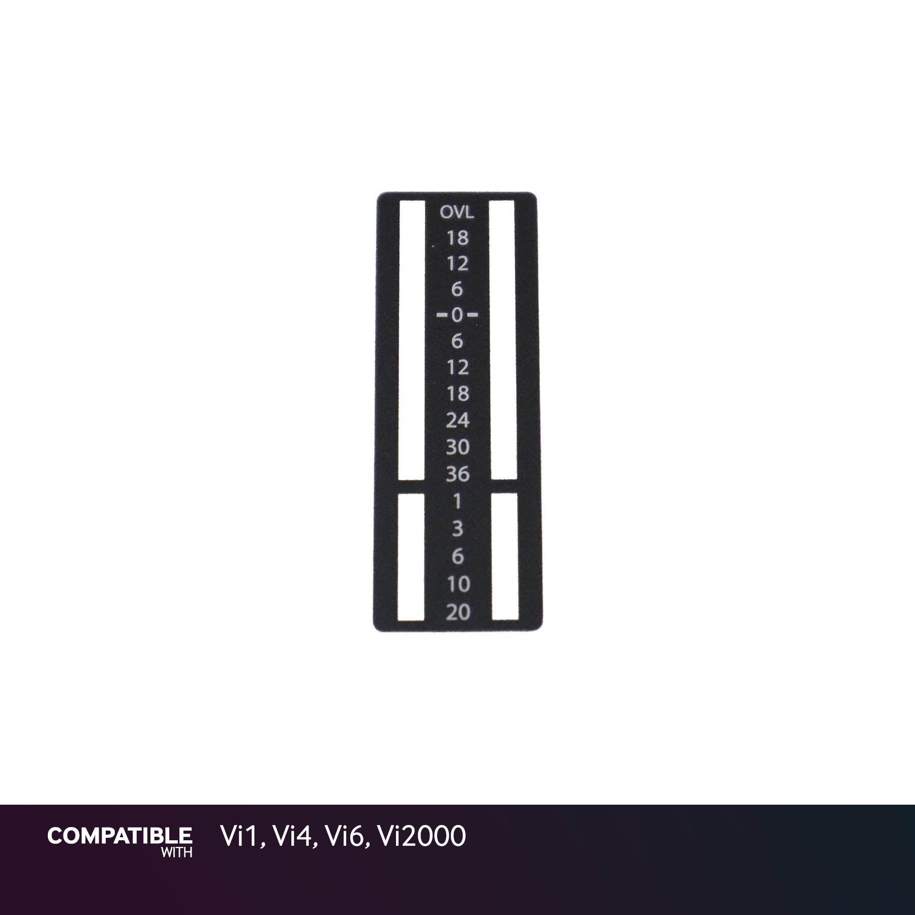 Soundcraft dB Meter Overlay for Vi1, Vi4, Vi6, Vi2000
