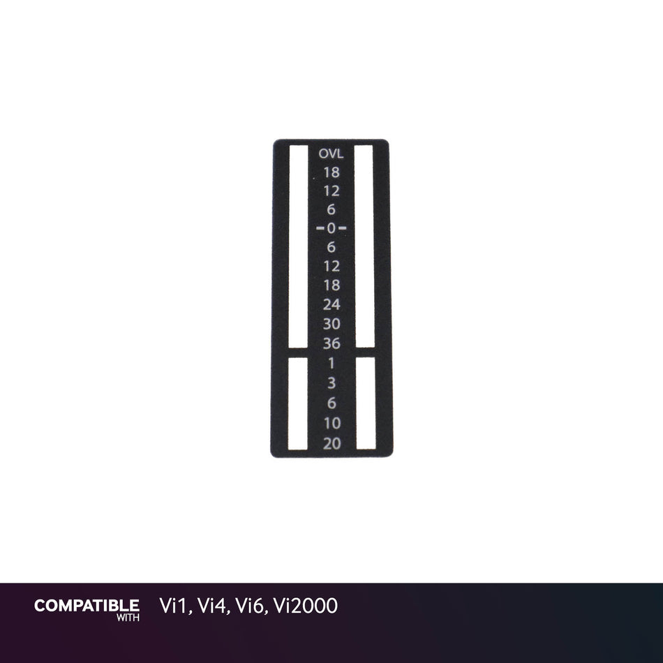 Soundcraft dB Meter Overlay for Vi1, Vi4, Vi6, Vi2000