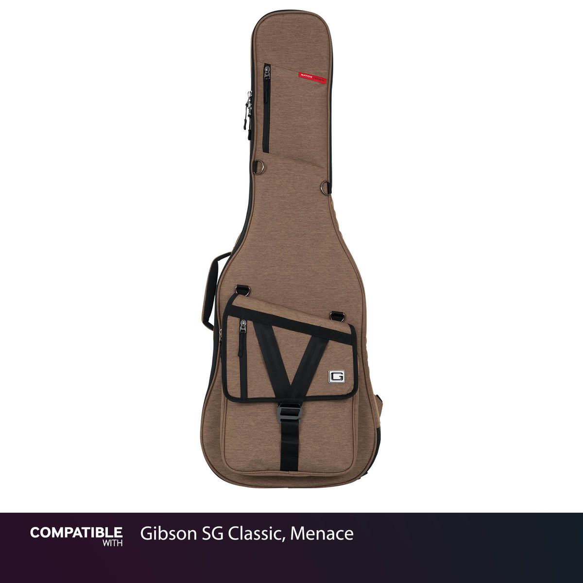 Gator Tan Transit Case for Gibson SG Classic, Menace