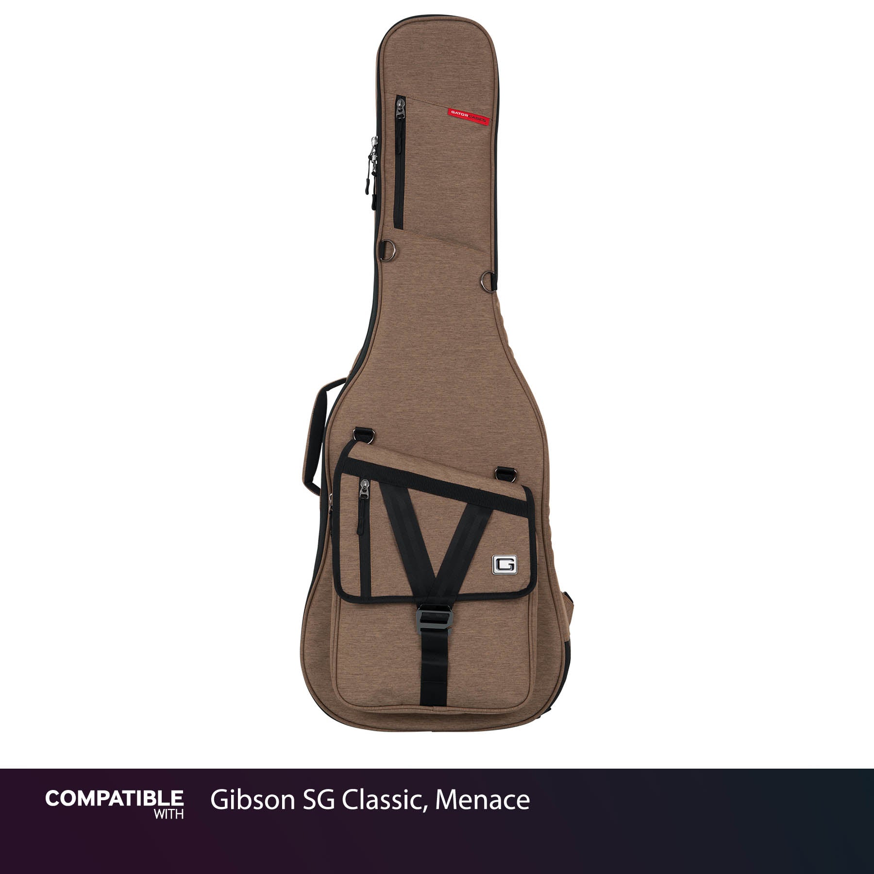 Gator Tan Transit Case for Gibson SG Classic, Menace