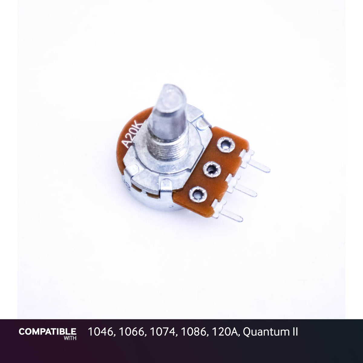 DBX 20K D-Shaft Potentiometer for 1046, 1066, 1074, 1086, 120A, Quantum II