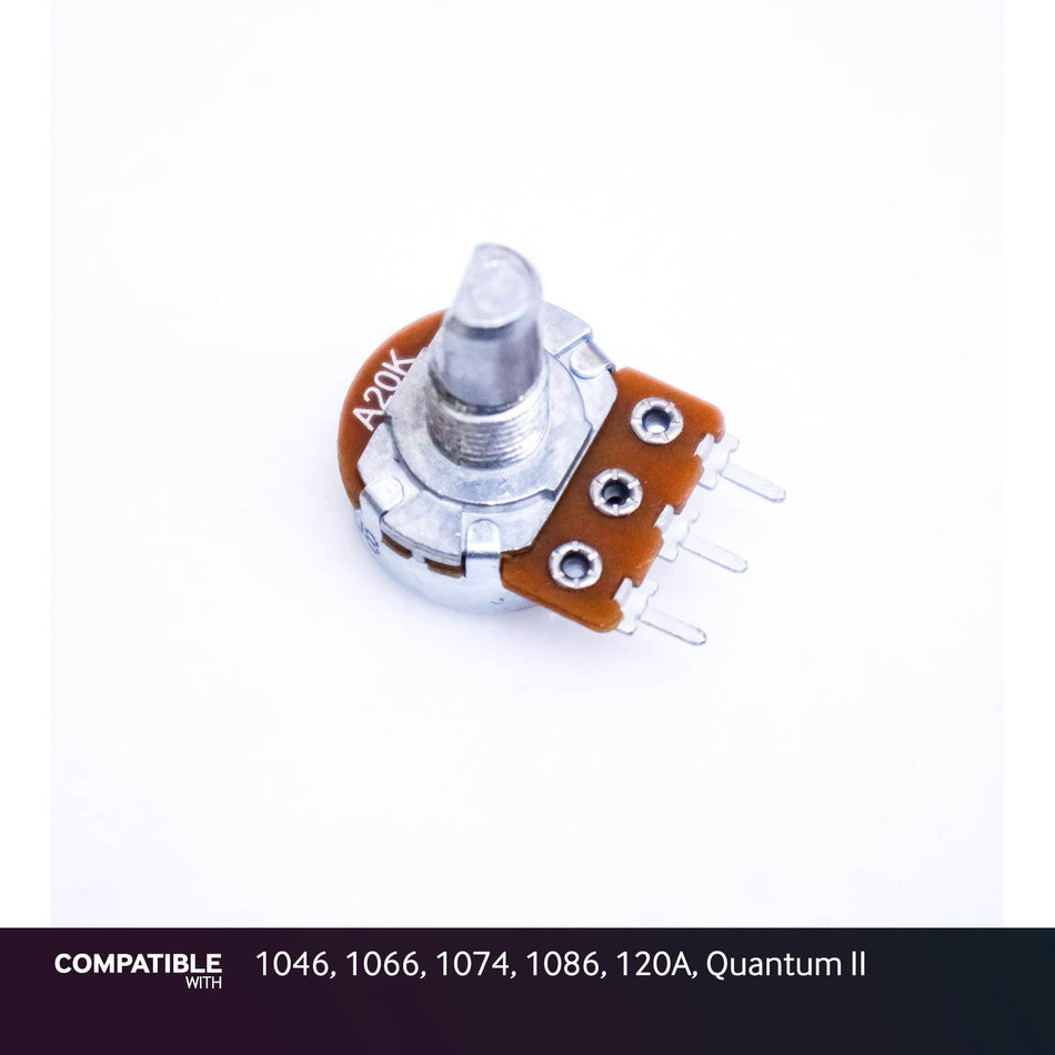 DBX 20K D-Shaft Potentiometer for 1046, 1066, 1074, 1086, 120A, Quantum II