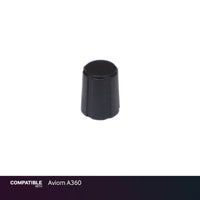 Black Knob with Cap for Aviom A360