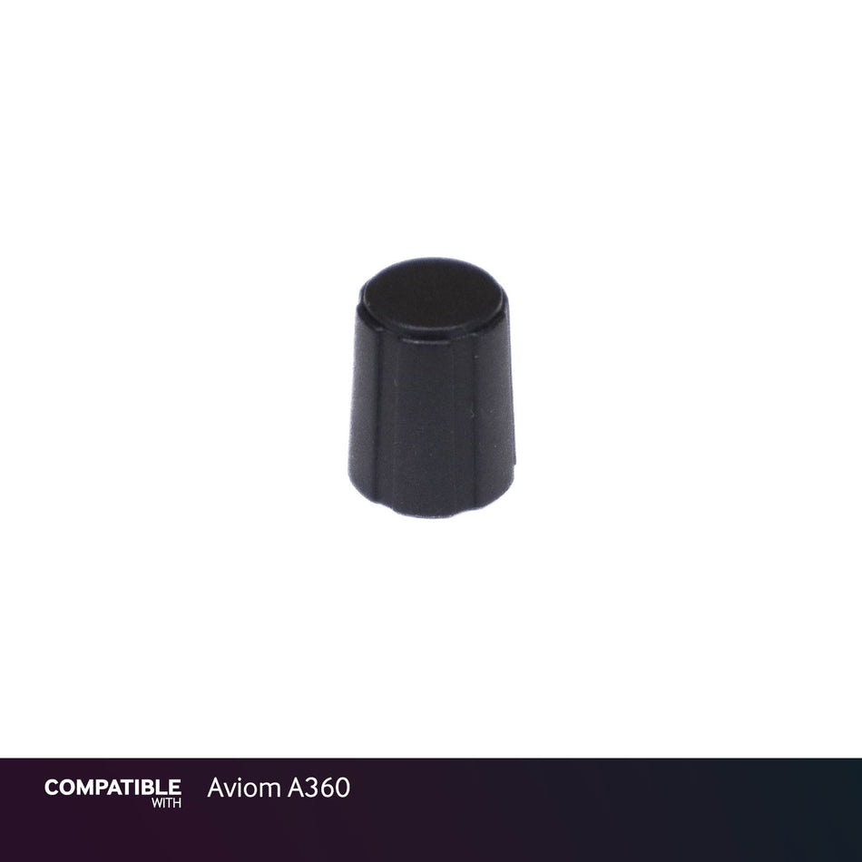 Black Knob with Cap for Aviom A360