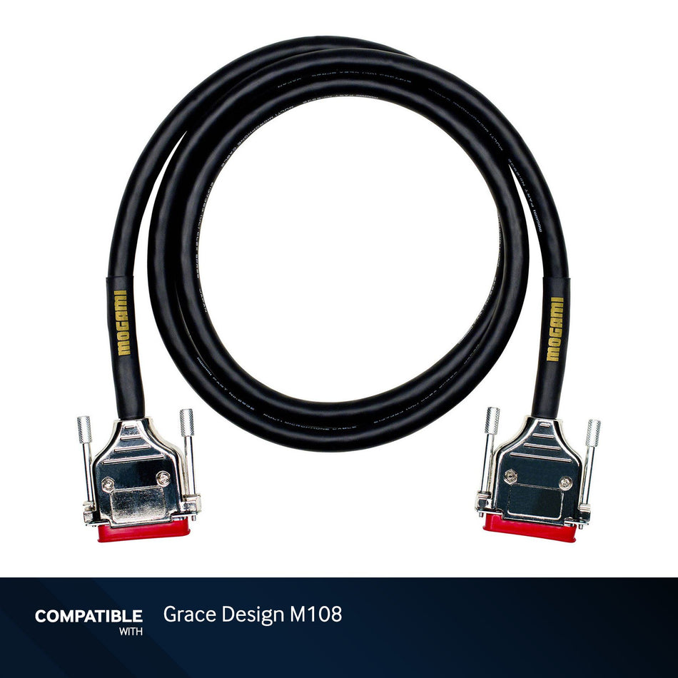 Mogami 5-foot DB-25 to DB-25 8-Channel Analog Snake for Grace Design M108